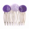 Peinecillo de flamenca mediano piedras nácar color morado y malva