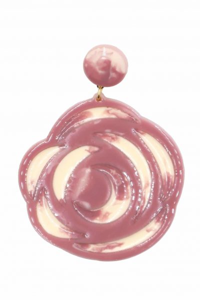 Pendiente de flamenca grande esmaltado acuarela color maquillaje degradado