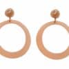 pendiente aro beige