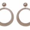 pendientes aro gris