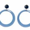 pendientes aro azulina