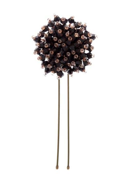 Horquilla con apliques de cristal en color negro