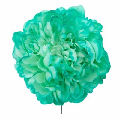 Flor de flamenca estilo peonía color Verde Agua