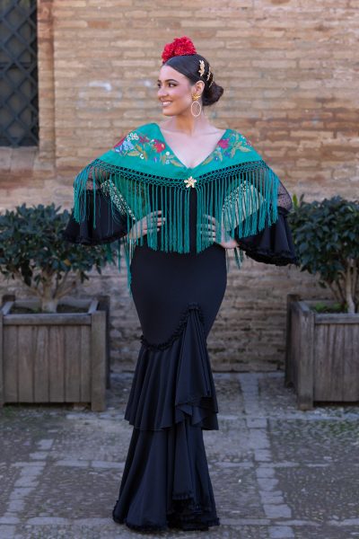 traje de flamenca negro