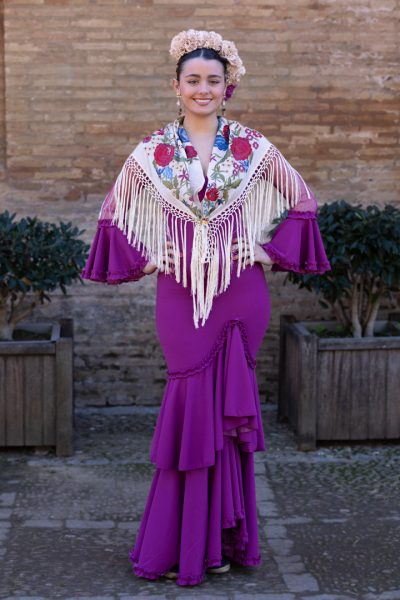 TRAJE DE FLAMENCA LOW COST PLUMETI BUGANVILLA