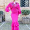 traje de flamenca rosa