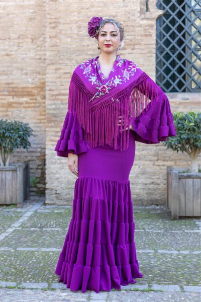 TRAJE DE FLAMENCA QUEJÍO BUGANVILLA