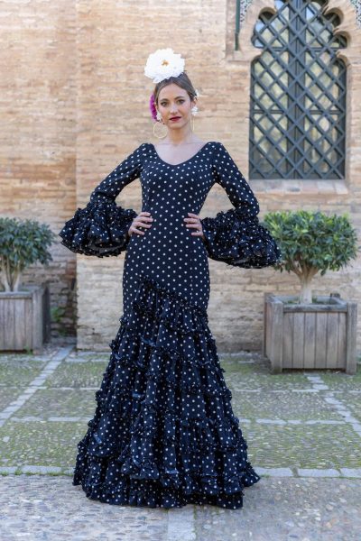 traje flamenca lunares