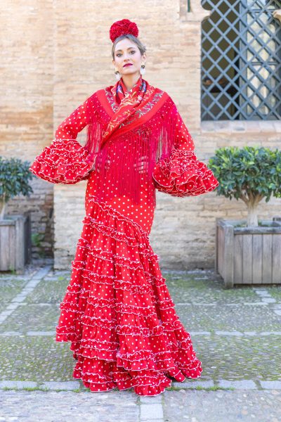 TRAJE DE FLAMENCA PUREZA ROJO