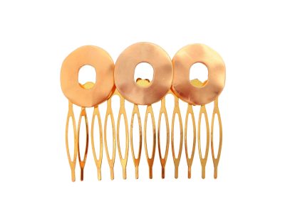 Peinecillo dorado con fornitura circular