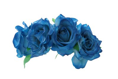 Diadema de rosas en color azul azafata