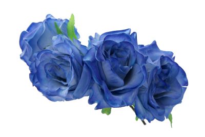 Diadema de rosas en color azulina