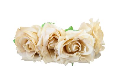 Diadema de rosas en color beige