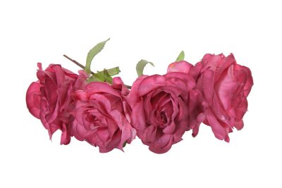 Diadema de rosas en color buganvilla