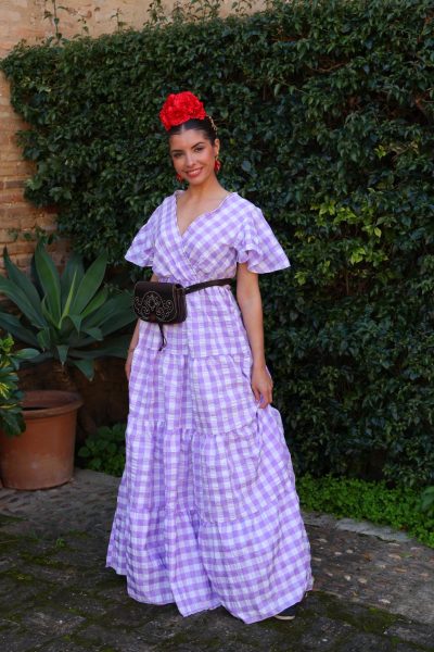 BATA ROCIERA VICHY COLOR MALVA