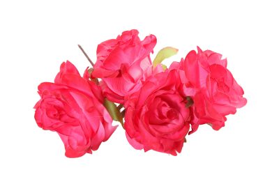 Diadema de rosas en color fresa