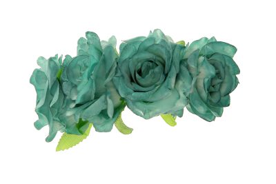 Diadema de rosas en color verde jabonoso