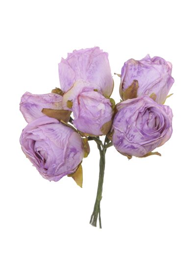 Capullo envejecido de rosas color Lila