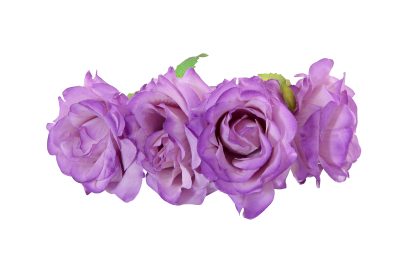 Diadema de rosas en color malva