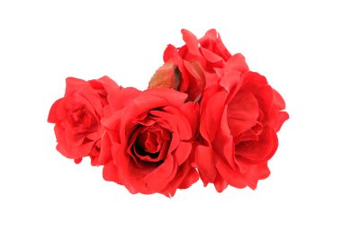 Diadema de rosas en color rojo