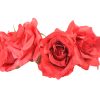 Diadema de rosas en color rojo gitano