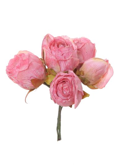 Capullo envejecido de rosas color Rosa Chicle