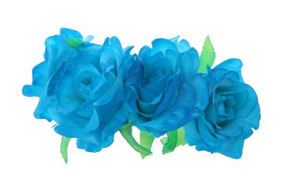 Diadema de rosas en color turquesa