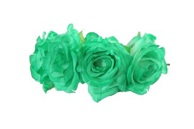 Diadema de rosas en color verde agua