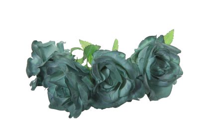 Diadema de rosas en color verde antiguo