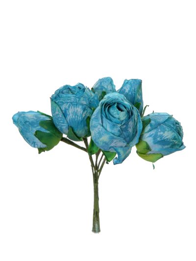 Capullo envejecido de rosas color Azul Zafiro