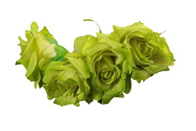 Diadema de rosas en color verde pistacho