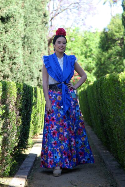 Piquillo liso Azul eléctrico