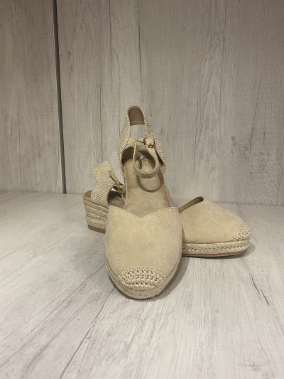 Espartos color beige con cuña