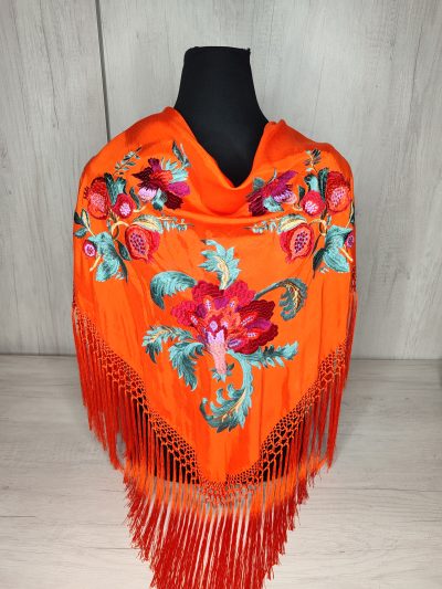Mantón Granada Naranja