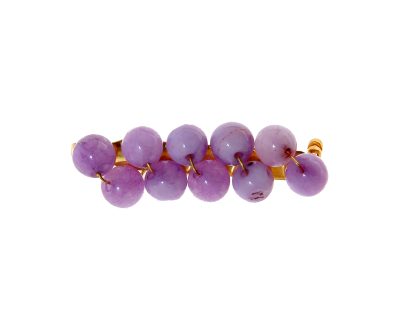 Broche de piedras Ágata en lila