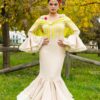 Traje de flamenca Jimena Beige