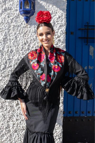Traje de flamenca Pastora Negro