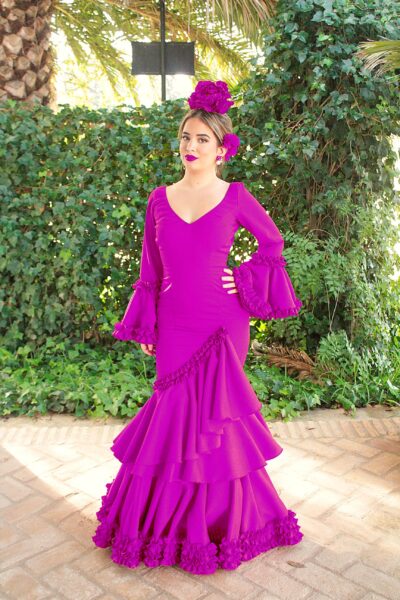 Traje de flamenca Valentina Buganvilla