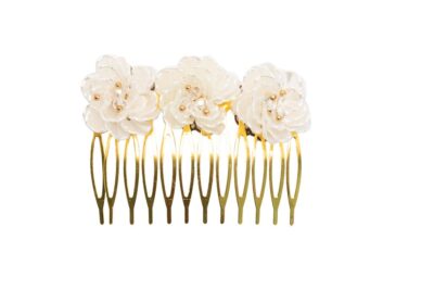 Peinecillos flores nácar