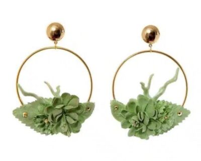 Pendientes con flores