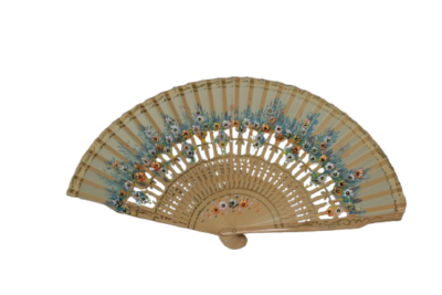 Abanico Avellana de flores Multicolor