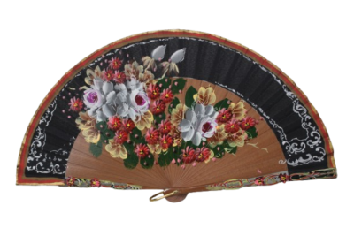 Abanico floral de inspiración modernista
