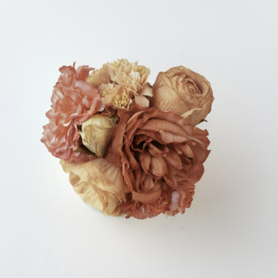 Ramillete tiara de flamenca multicolor en tonos maquillajes