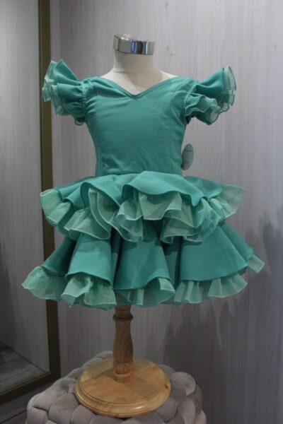 Traje de flamenca niña Triana Coral