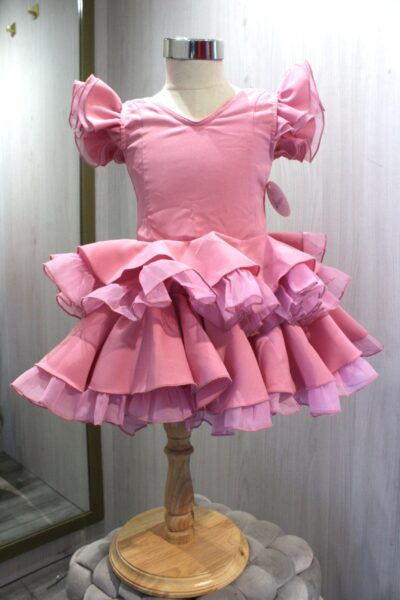 Traje de flamenca niña Triana Maquillaje