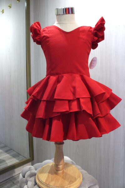 Traje de flamenca niña Manuela Rojo