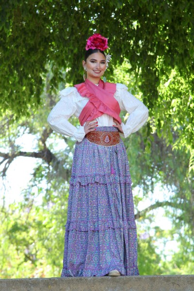 FALDA ROCÍO EN TONO MALVA