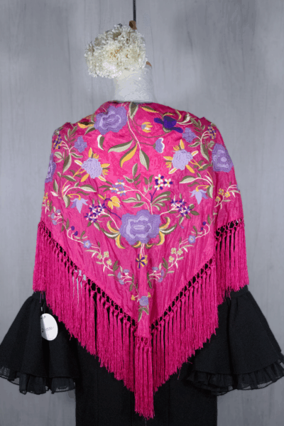 Mantón Alegría Fucsia