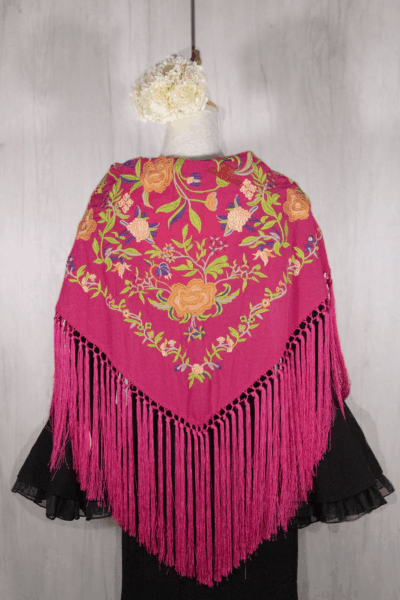 Mantón Alegría Fucsia