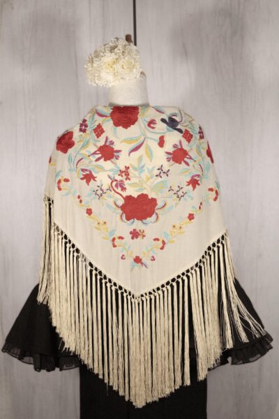 Mantón Alegría Crema